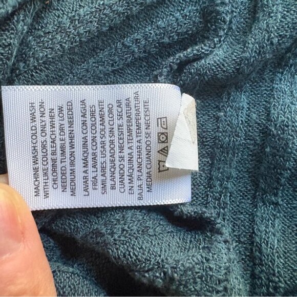 Time & Tru Sleeveless Cowl Neck Top Women’s XL | Teal Green - Picture 9 of 10